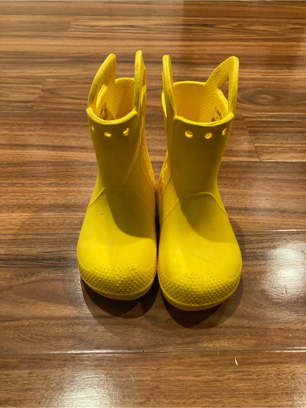 Crocs Kids Handle It Yellow Rain Boot Rubber Unisex Children Size  C8